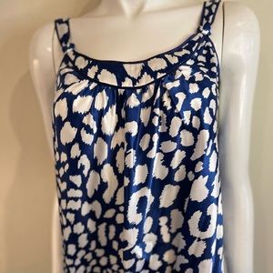 Oscar De La Renta Printed Top Size XL